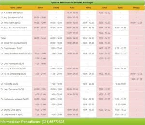 Jadwal Dokter Hermina Tangerang Spesialis Kebidanan dan Penyakit Kandungan