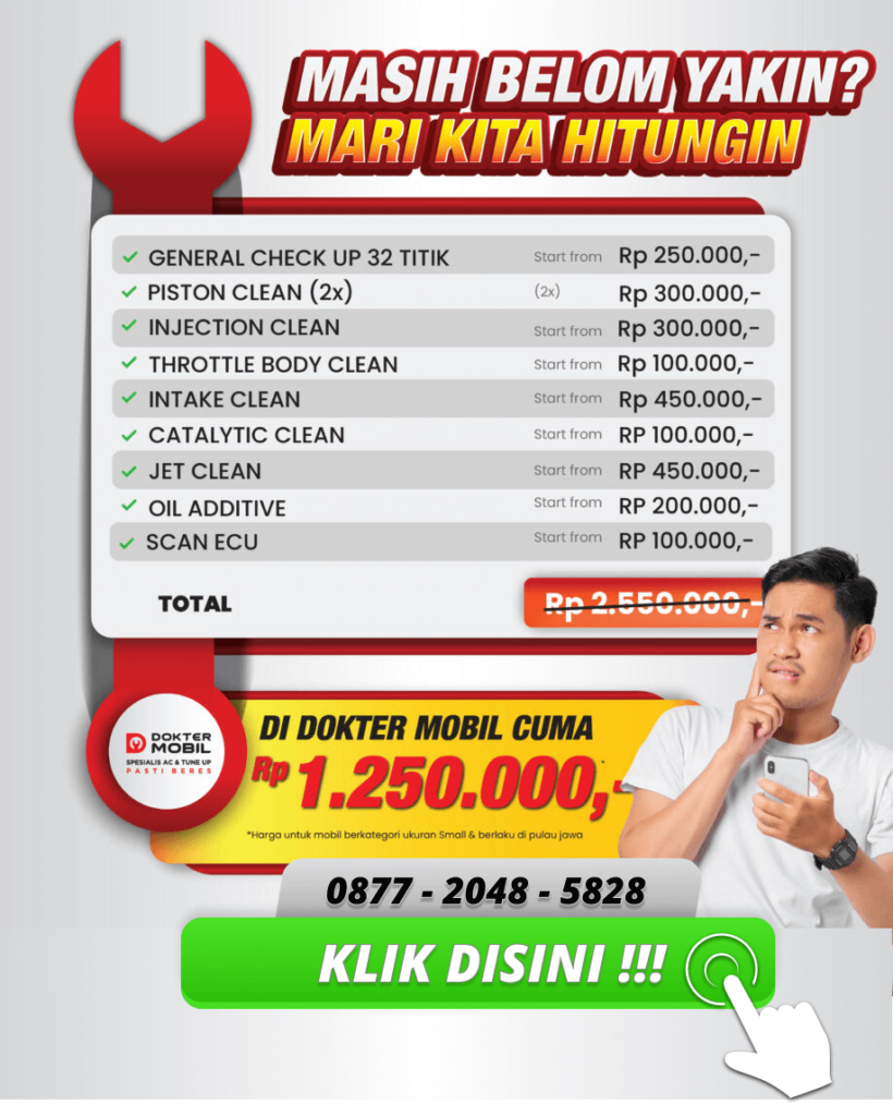 Promo Dokter Mobil Tune Up Jet Clean Diskon 50% Lebih