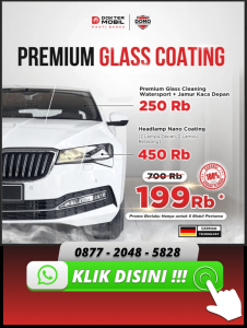 Promo Glass Coating dari Dokter Mobil Hanya 199ribu Berlaku Agustus 2022