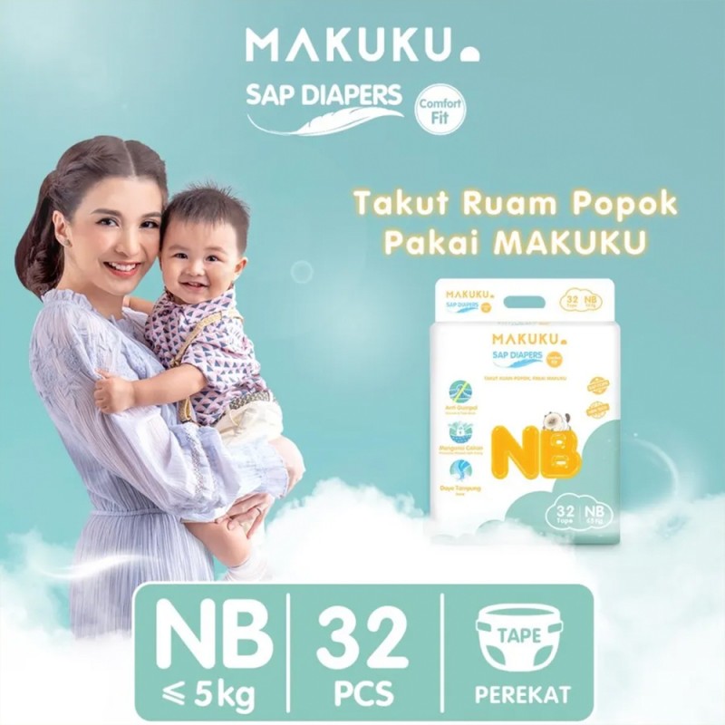 Popok Makuku NB32: Kesempurnaan dalam Perawatan Bayi