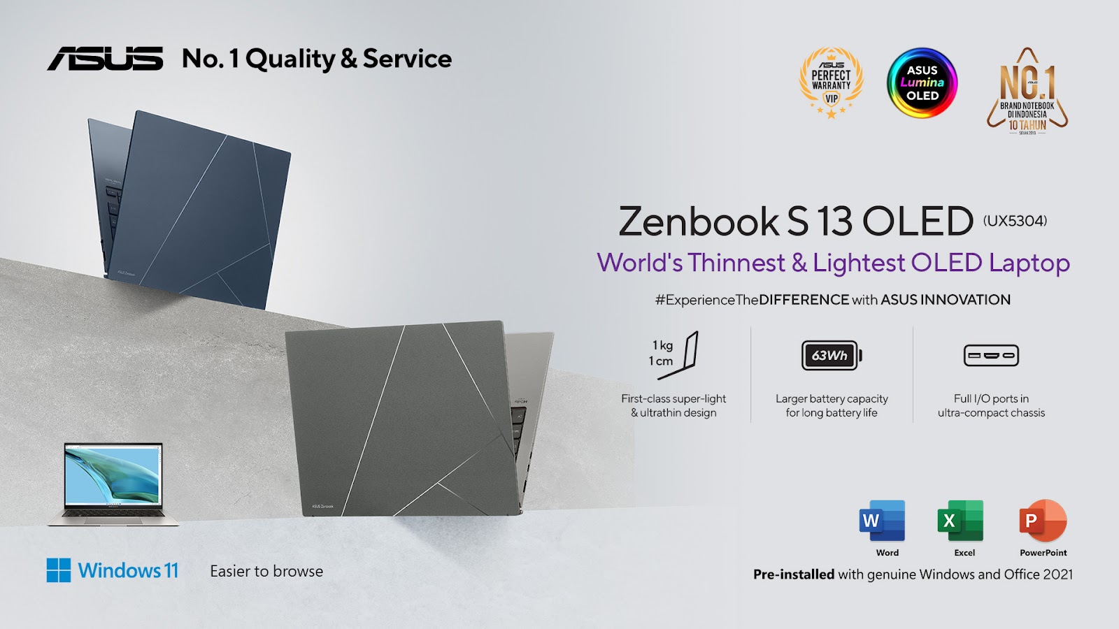 Produktivitas Kerja Meningkat Bersama ASUS Zenbook S13 OLED UX5304