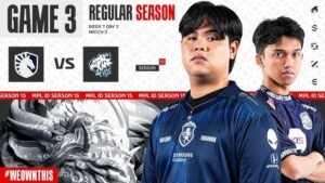 Duel Panas di Land of Dawn: EVOS Taklukkan Team Liquid ID di MPL ID S15 Week 7 Hari Ketiga