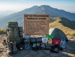 Daftar Perlengkapan Pendakian Gunung yang Wajib Dimiliki Oleh Para Pendaki Pemula Agar Tetap Aman