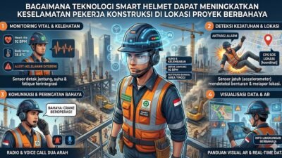 Bagaimana Teknologi Smart Helmet Dapat Meningkatkan Keselamatan Pekerja Konstruksi Di Lokasi Proyek Berbahaya